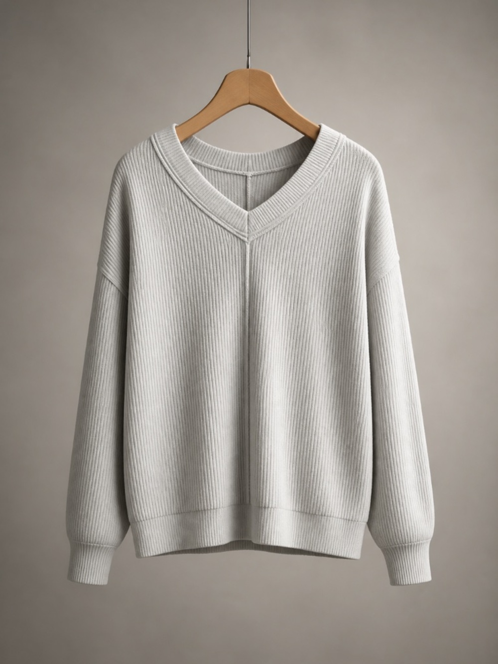 Aerie ribbed oversized Vneck Sweatshirt